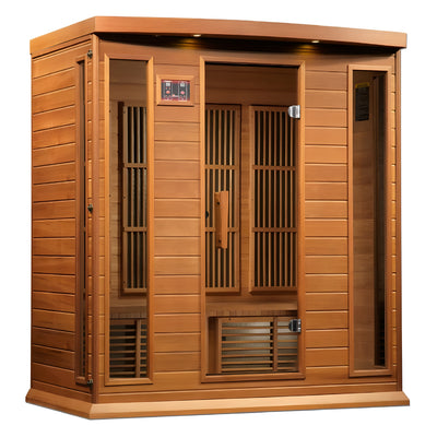 Infrared Saunas 4 - Person Indoor Bluetooth Compatible FAR Infrared Sauna in Cedar
