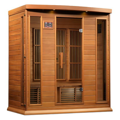 Infrared Saunas 4 - Person Indoor Bluetooth Compatible FAR Infrared Sauna in Cedar