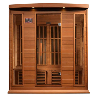 Infrared Saunas 4 - Person Indoor Bluetooth Compatible FAR Infrared Sauna in Cedar