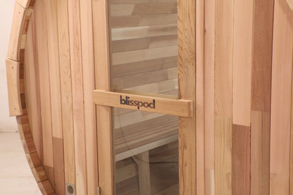 Blisspod Prague 4-6 Person Outdoor Cedar Barrel Sauna
