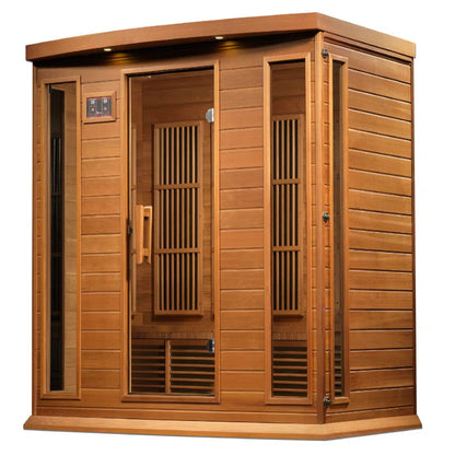 Infrared Saunas 4 - Person Indoor Bluetooth Compatible FAR Infrared Sauna in Cedar