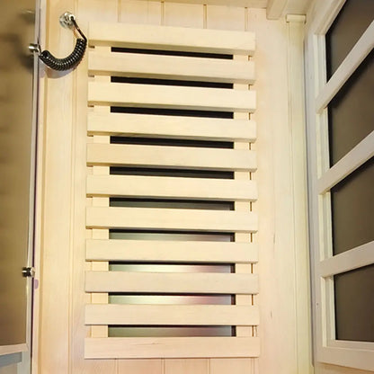 Wizzisaunas 909MX Mini 1 Person Infrared Sauna 3 Sides Large glass panels