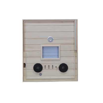 Wizzisaunas 909MX Mini 1 Person Infrared Sauna 3 Sides Large glass panels