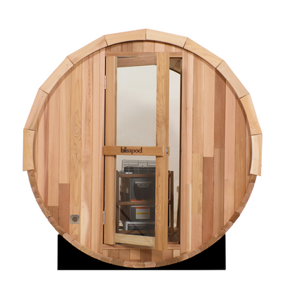 Blisspod Prague 4-6 Person Outdoor Cedar Barrel Sauna
