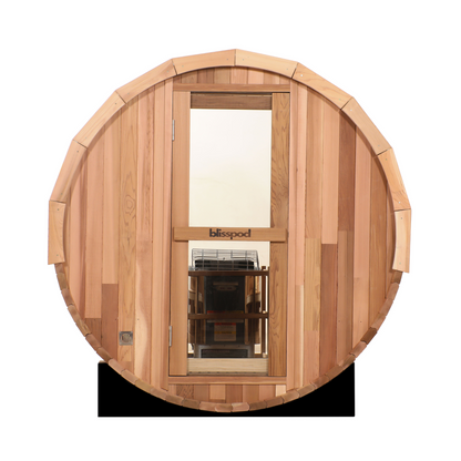 Blisspod Prague 4-6 Person Outdoor Cedar Barrel Sauna