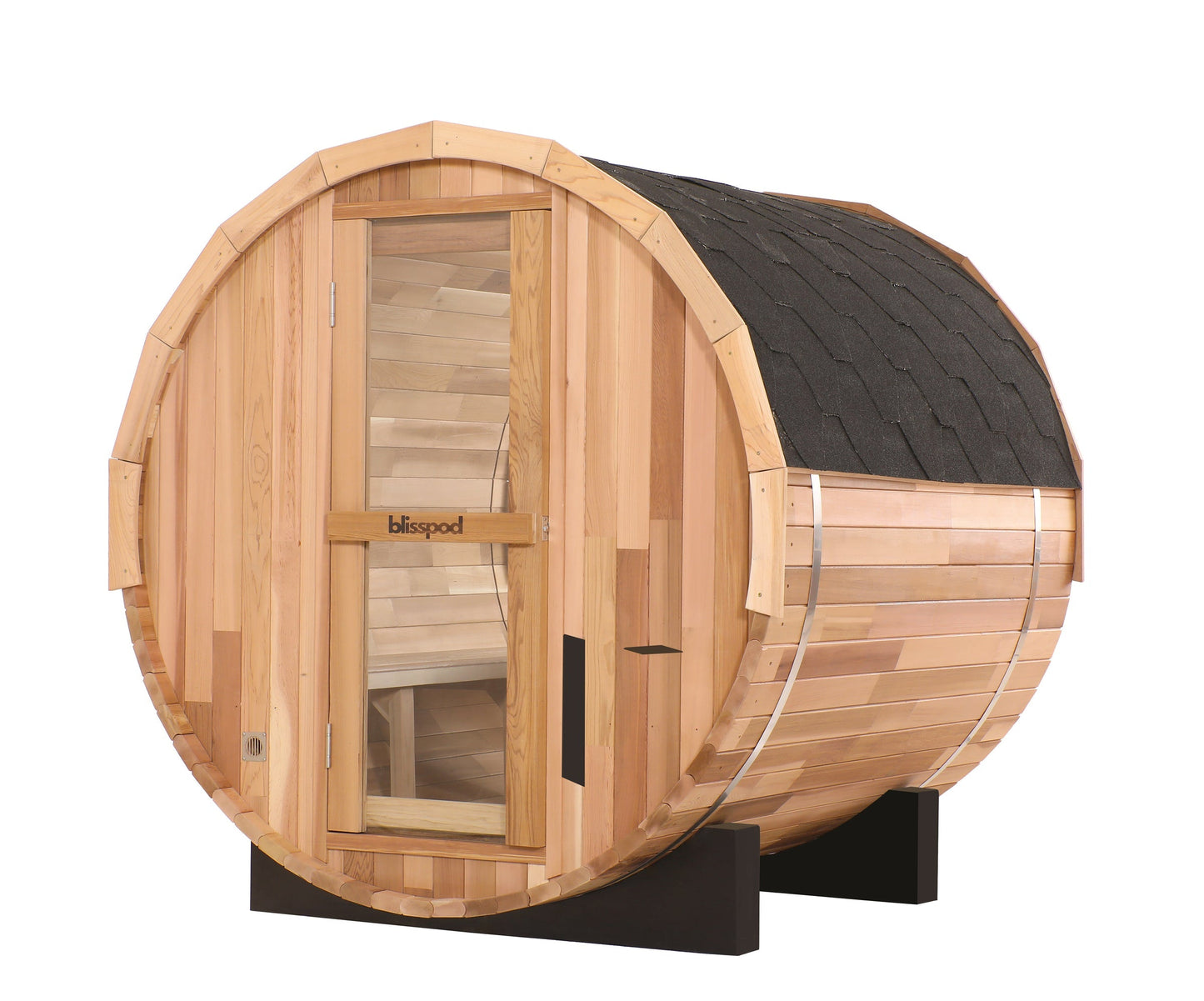 Blisspod Prague 4-6 Person Outdoor Cedar Barrel Sauna
